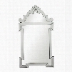 Ludlow Collection 114-34 45" x 26" Wall Mirror with Beveled Edge Rectangle Shape and Hand Cut Mirror Embellishments in Clear