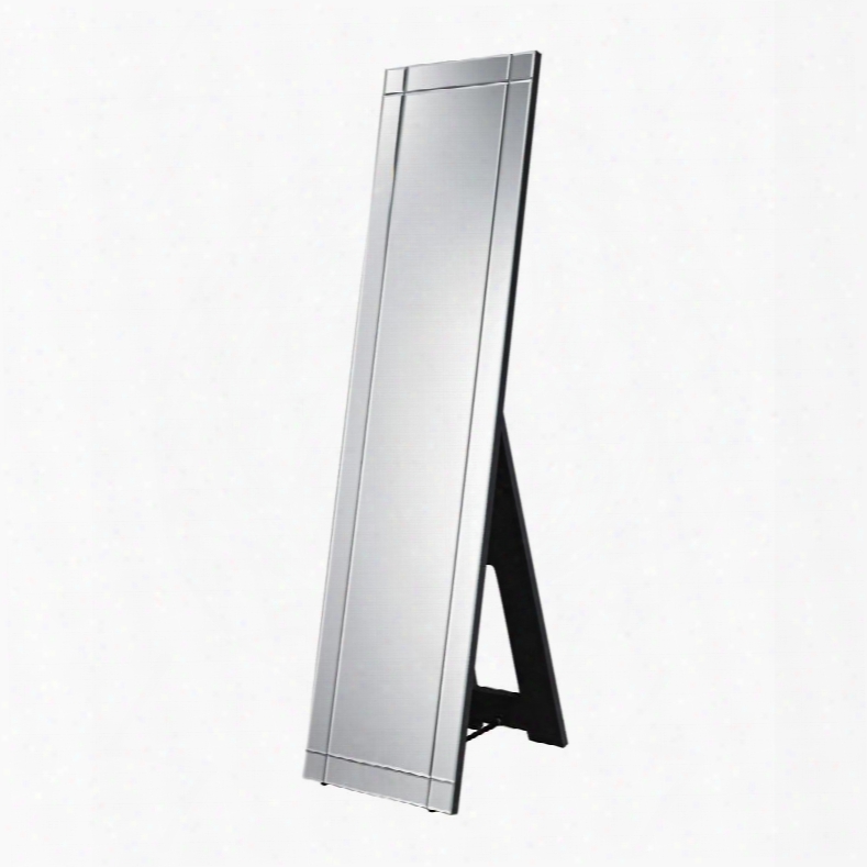 Westcliffe Collection Dm2040 61" X 16" Floor Mirror With Beveled Edges Rectangle Shape And Glass Construction In Clear