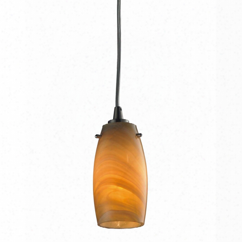 10223/1mel-led Favelita 1 Light Led 300 Lumen Pendant In Satin Nickel -