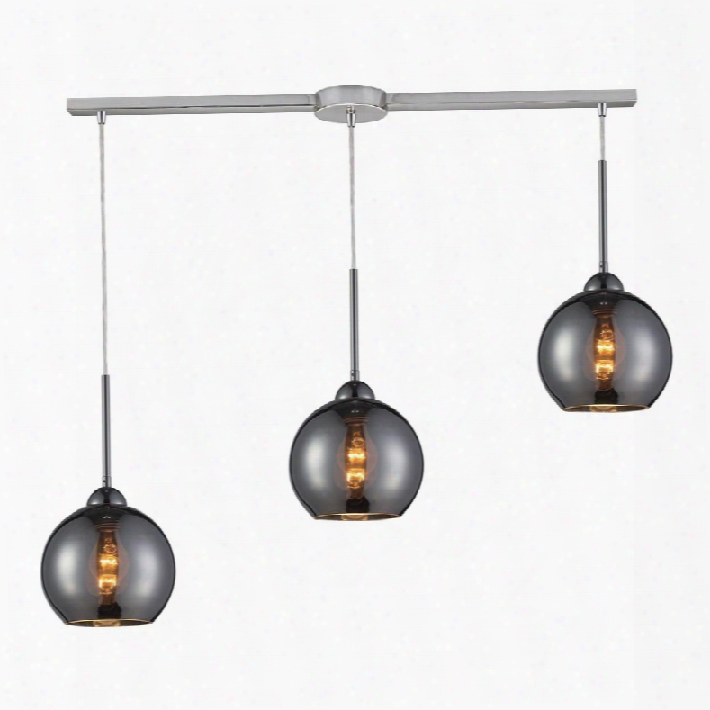 10240/3l-chr Cassandra 3 Light Pendant In Polished