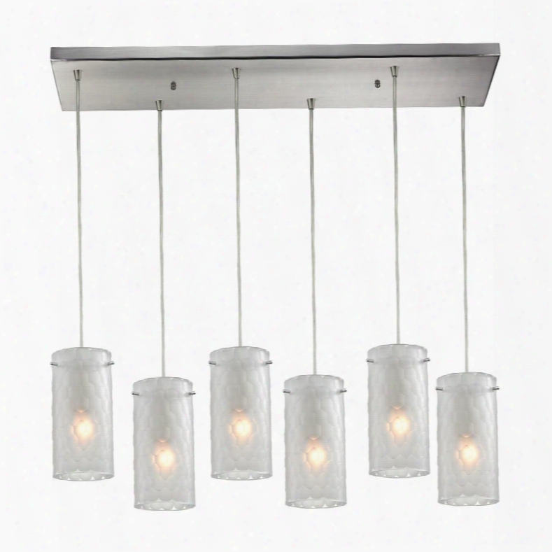 10243/6rc-fc Synthesis 6 Light Pendant In Satin