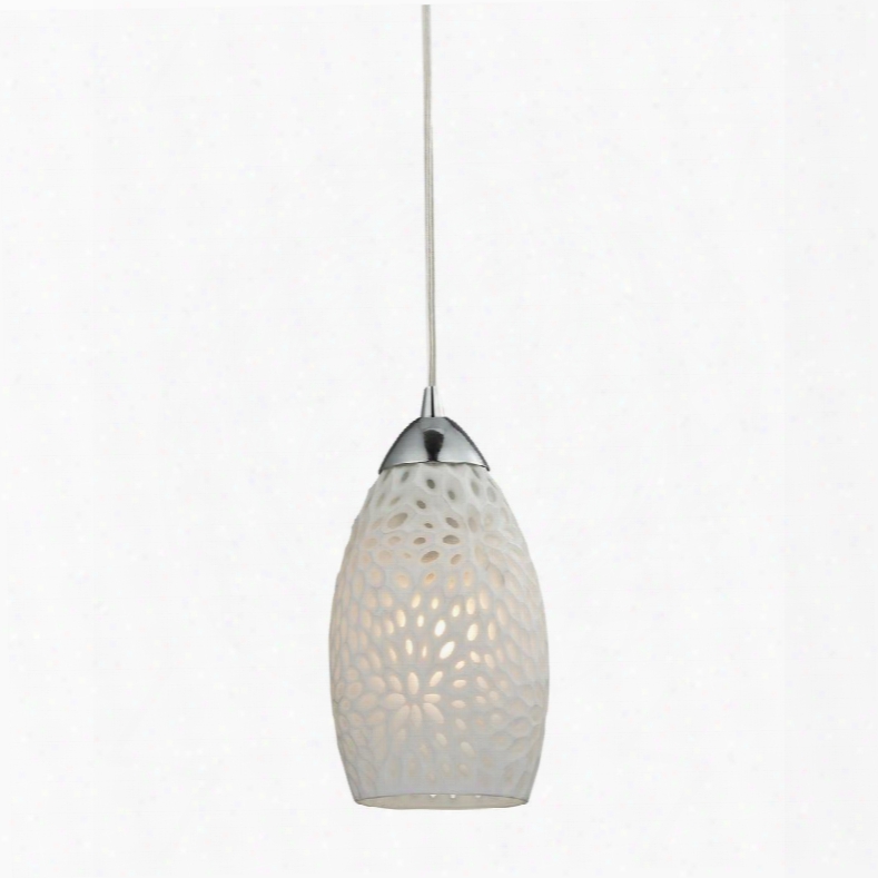 10245/1 Etched Glass 1 Light Pendant In Polished