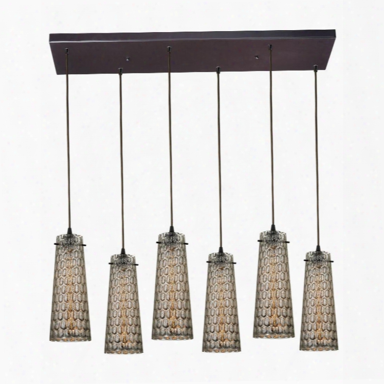 10248/6rc Jerard 6 Light Pendant In Oil Rubbed