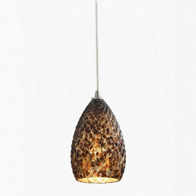 10253/1bc Geval 1 Light Pendant In Satin