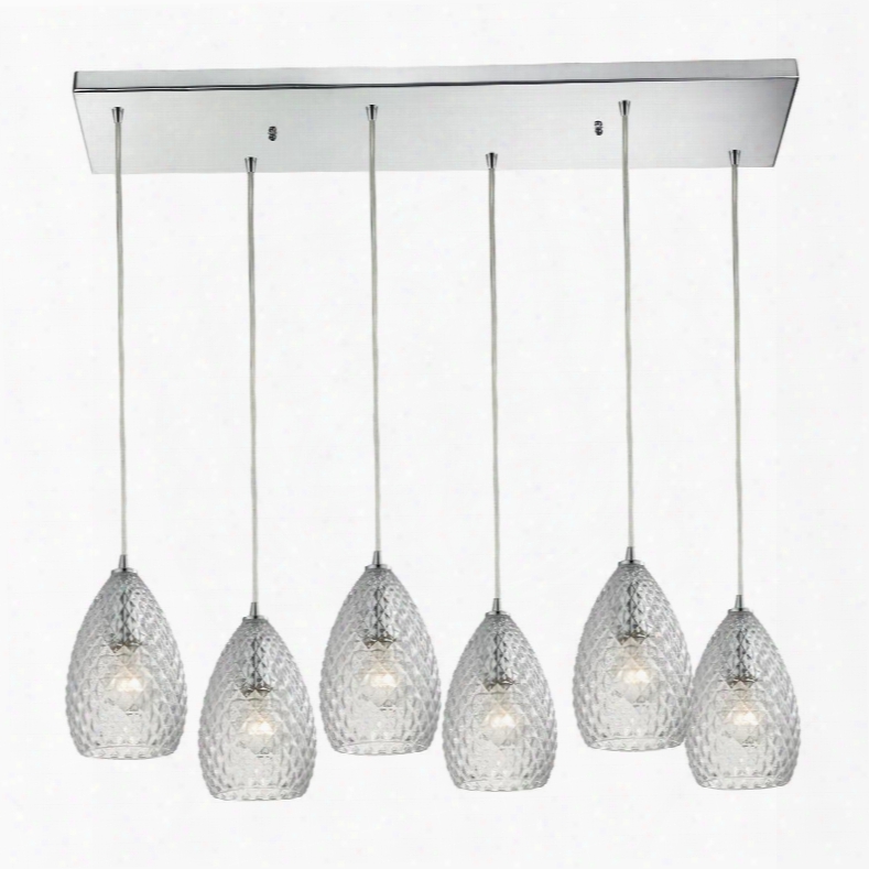 10253/6rc-cl Geval Light Pendant In Polished