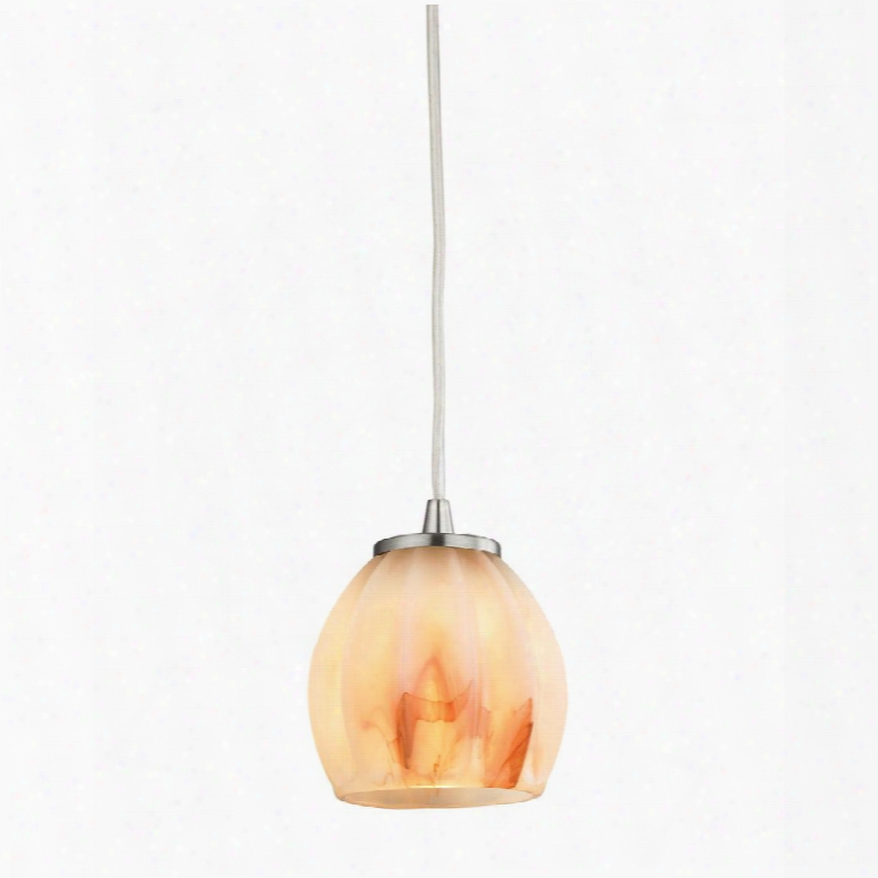 10421/1ts Melony 1 Light Pendant In Satin