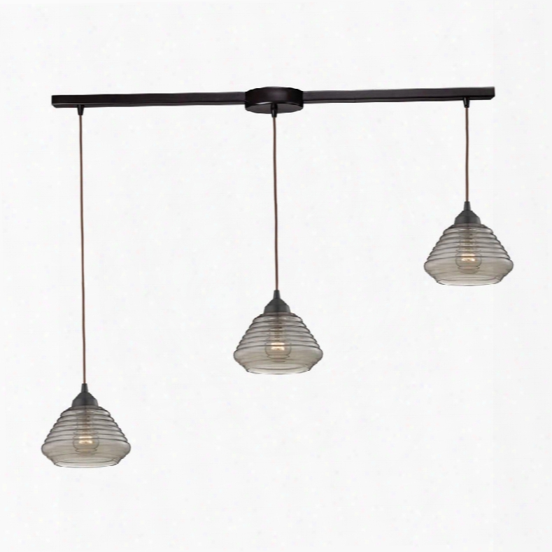 10434/3l Orbital 3 Light Pendant In Oil Rubbed