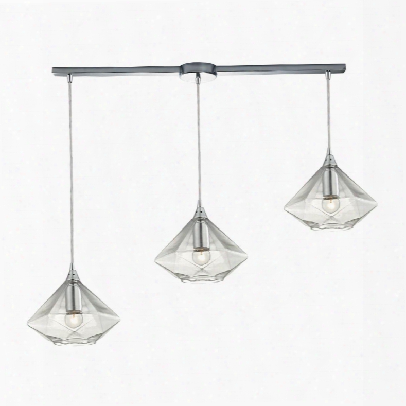 10440/3l Geometrics Light Pendant In Polished