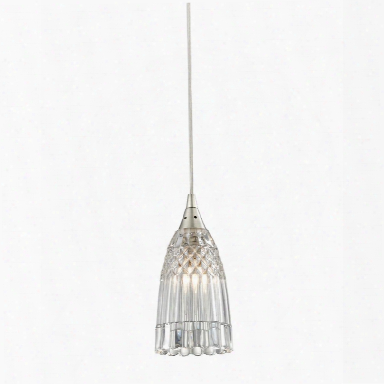 10458/1 Kersey 1 Light Pendant In Satin