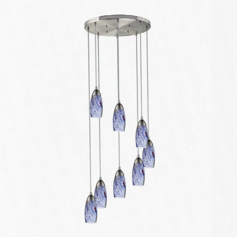 110-8r-bl Light Pendant In Satin