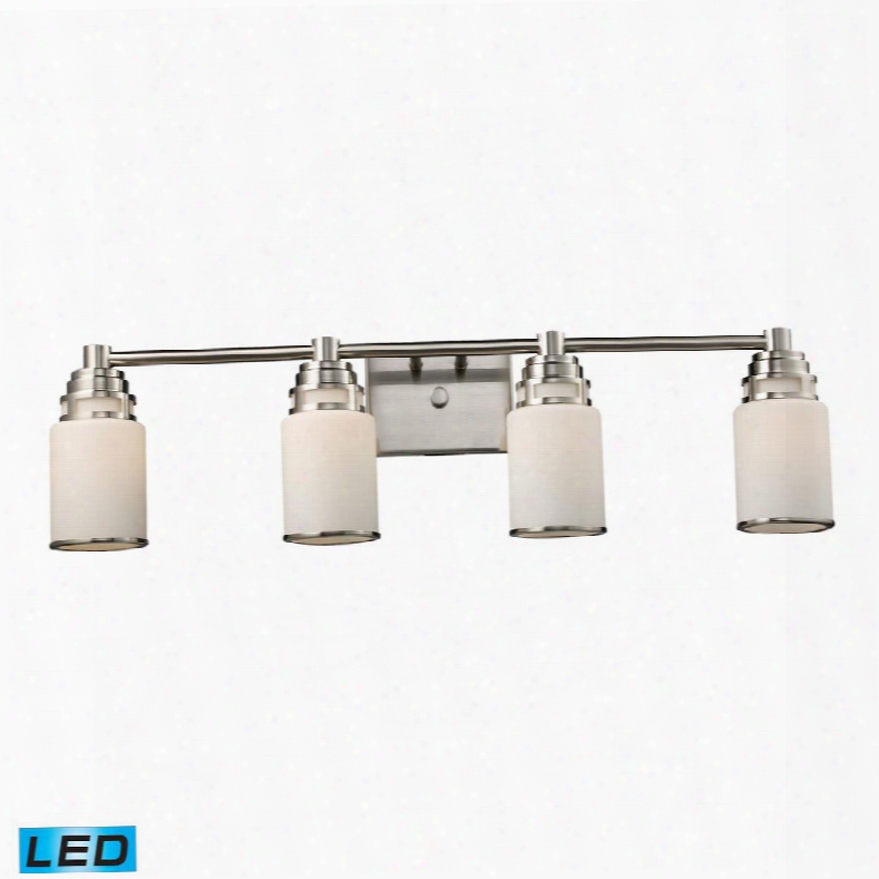 11267/4-led Bryant 4 Light Vanity In Satin Nickel -