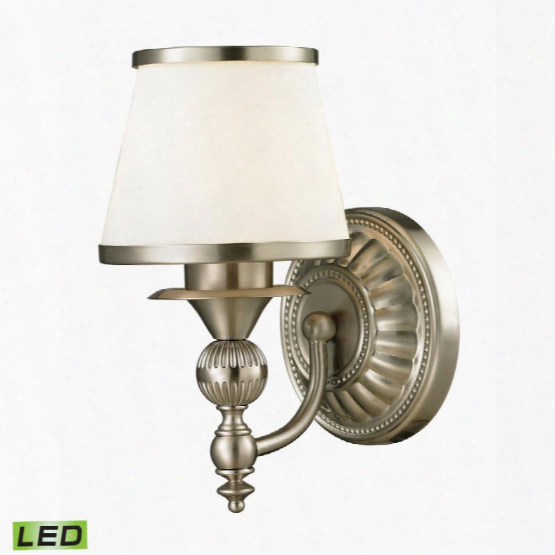 11600/1-led Smithfield Collection 1 Light Bath In Brushed Nickel -