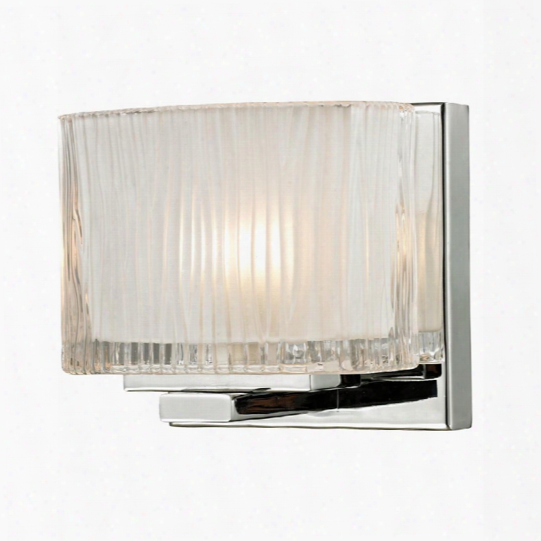 11620/1 Chiseled Glass Collection 1 Light Bath In Polished