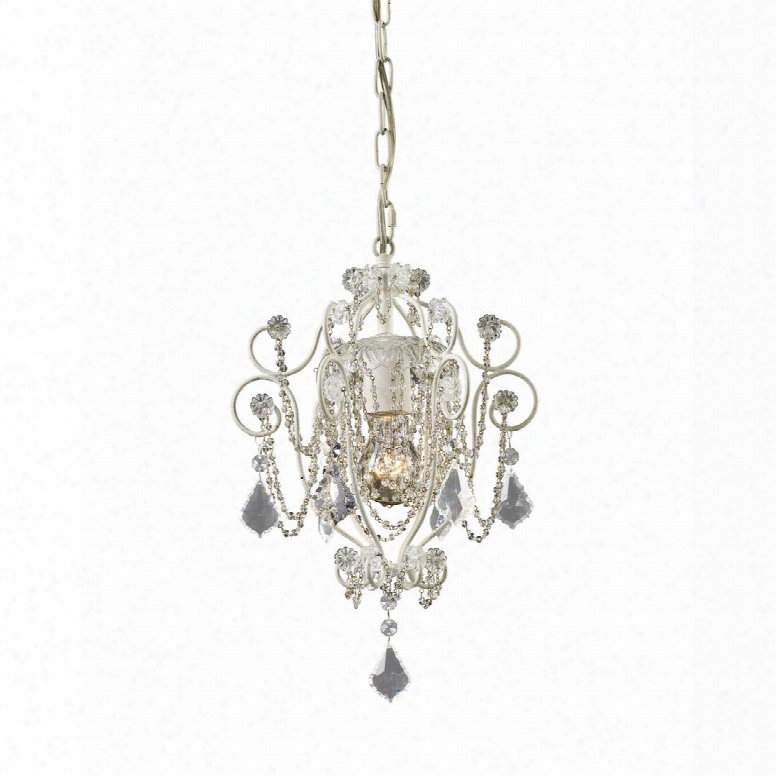 12017/1 Elise 1-light Mini-chandelier In Antique