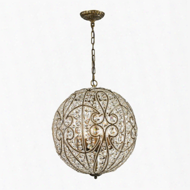 15975/8 Elizabethan Collection 8 Light Pendant In Dark