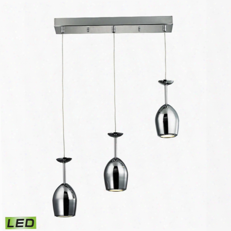 17171/3 Vasso Chromo 3 Light Pendant In Polished