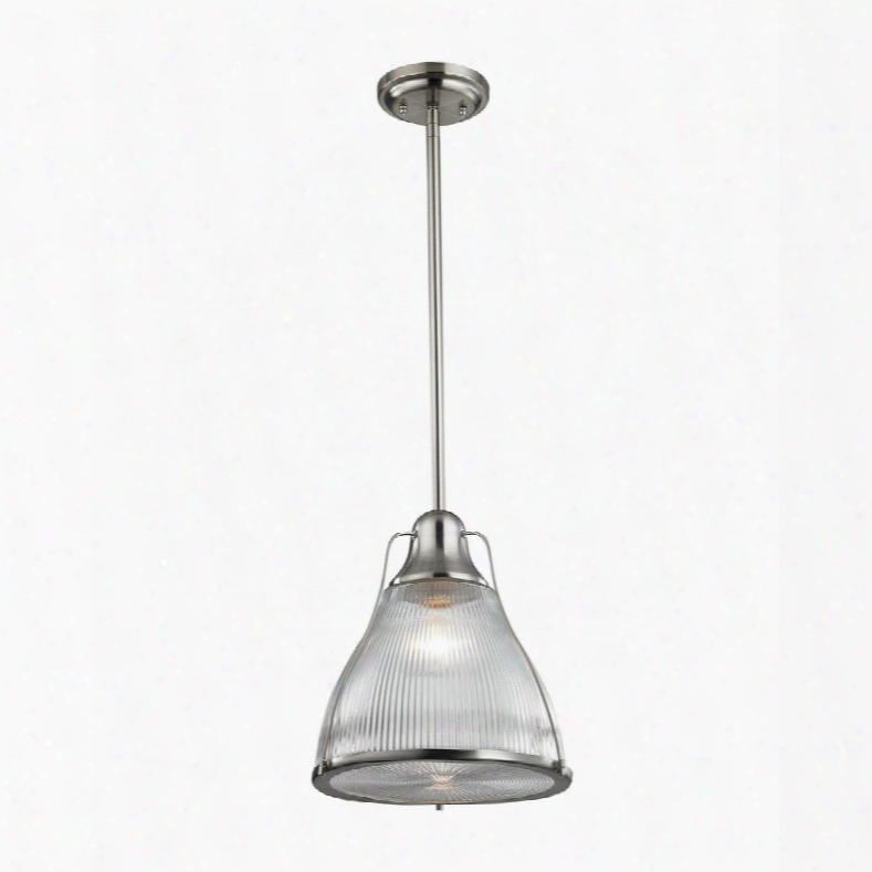 17245/1 Halophane 1 Light Pendant In Brushed