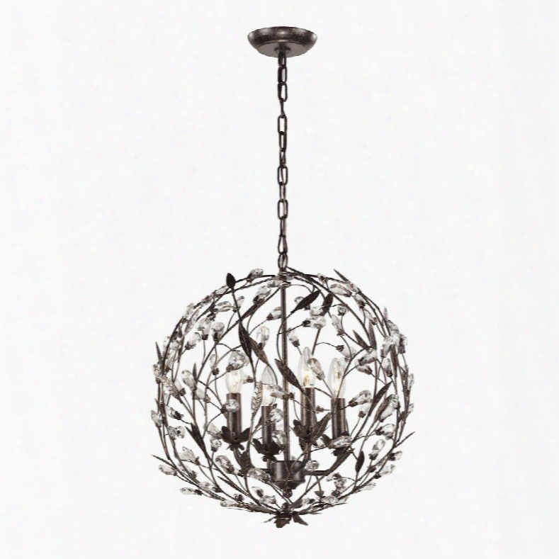 18134/4 Circeo Collection 4 Light Pendant In Deep