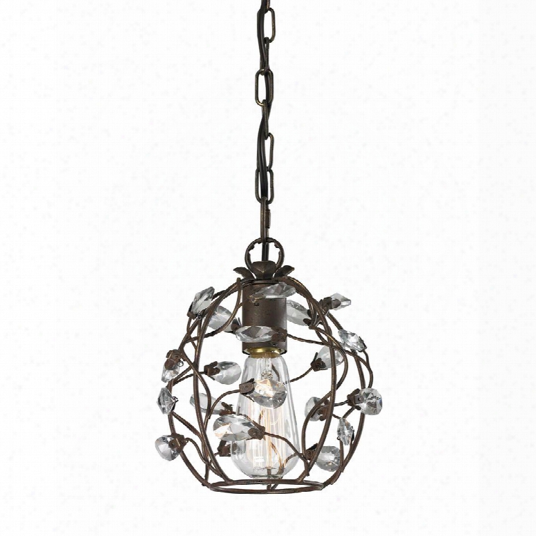 18141/1 Sagemore 1 Light Pendant In Bronze