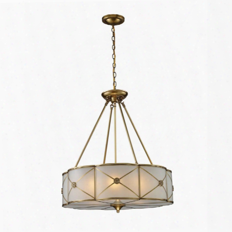 22001/6 Preston 6-light Pendant In Brushed