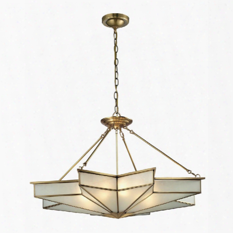 22013/8 Decostar Collection 8 Light Pendant In Brushed