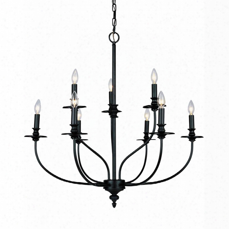 289-ob Hartford 9-light Chandelier In Oil