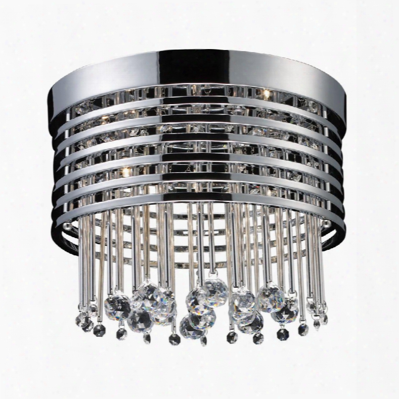 30023/5 Rados 5 Light Flush Mount In Polished