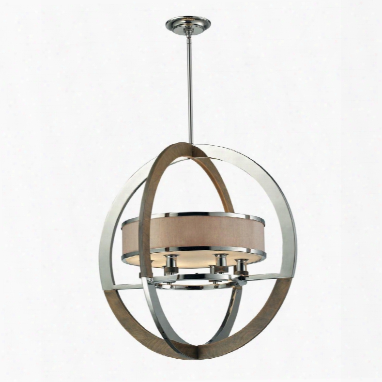 31018/6 Crestwood 6 Light Pendant In Polished