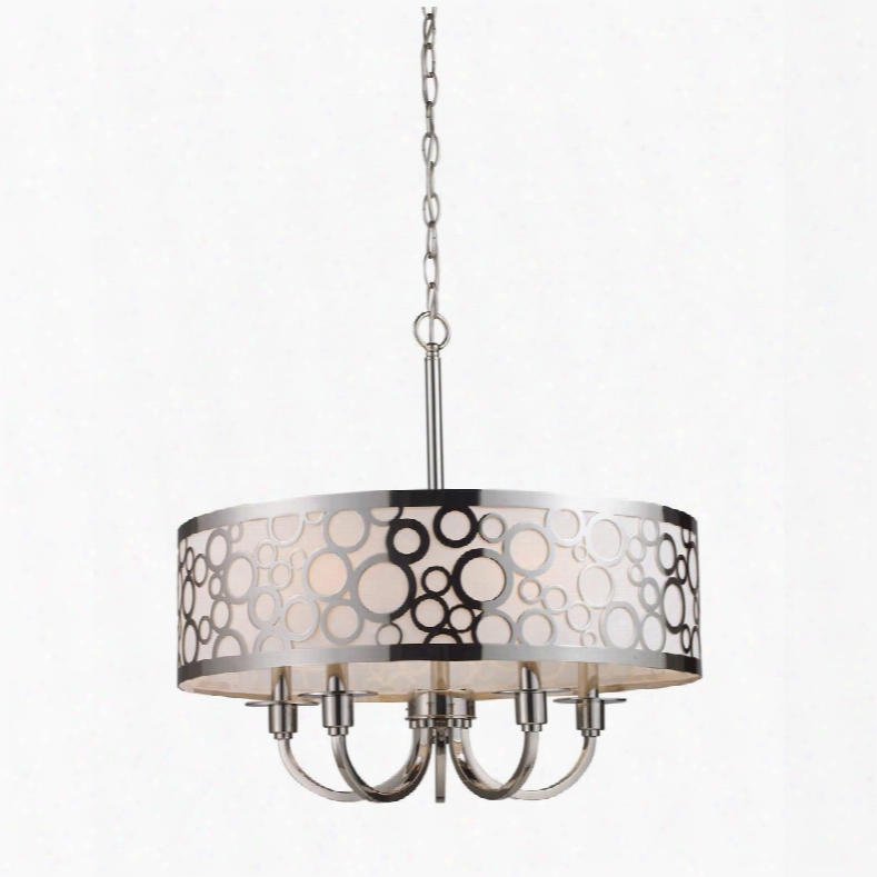 31026/5 Retrovia 5-light Chandelier In Polished