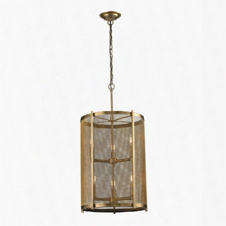 31484/3+3 Rialto Collection 3+3 Light Pendant In Aged