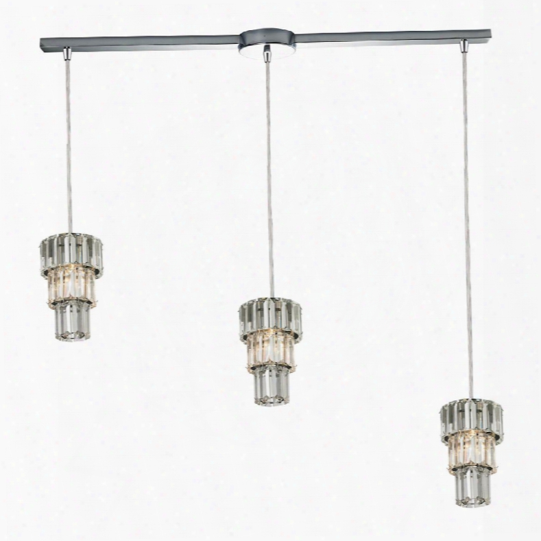 31489/3l Cynthia Collection 3 Light Chandelier In Polished