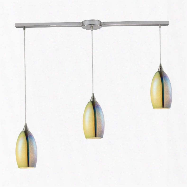 31495/3l Horizon 3 Light Pendant In Satin