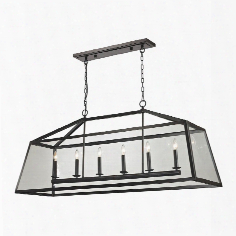 31509/6 Alanna Collection 6 Light Pendant In Oil Rubbed