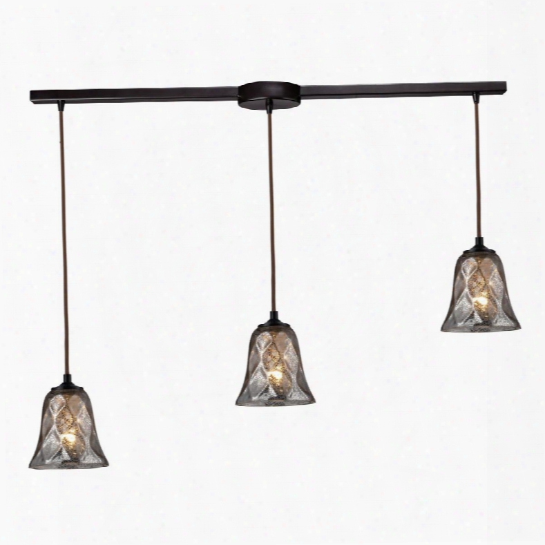 46000/3l Darien 3 Light Pendant In Oiled