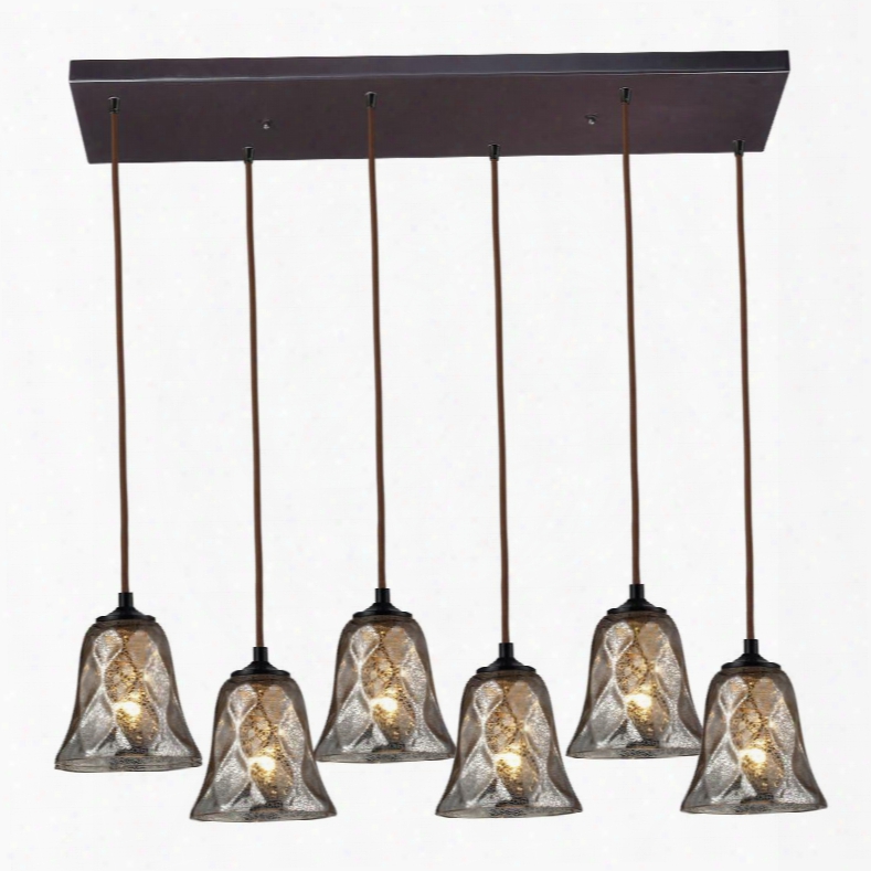 46000/6rc Darien 6 Light Pendant In Oiled