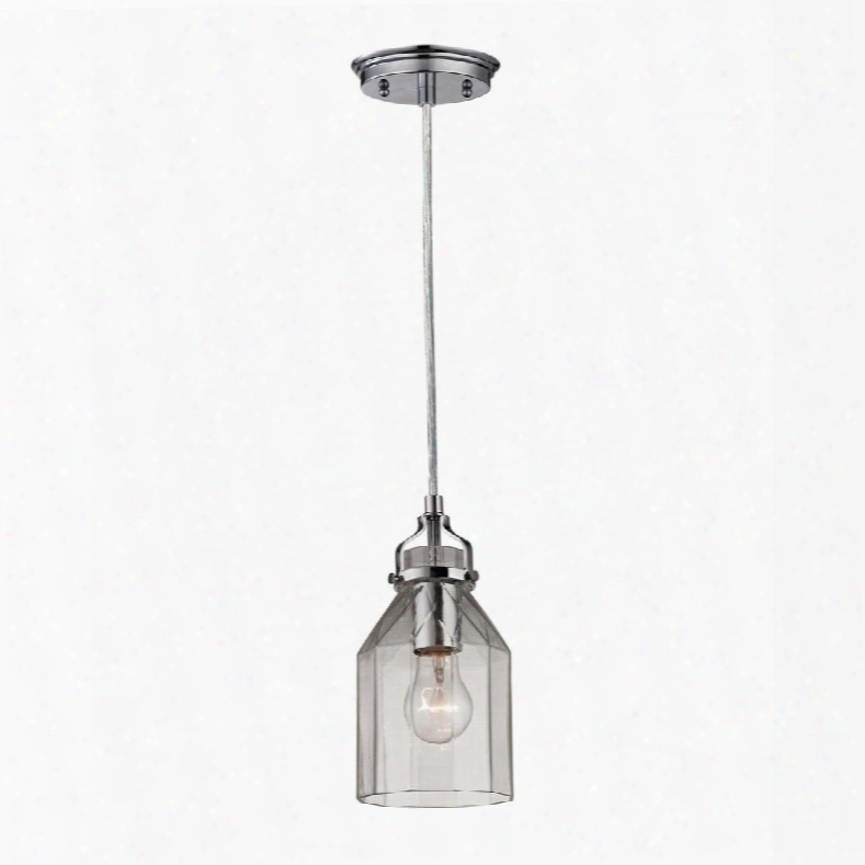 46019/1 Danica Collection 1 Light Mini Pendant In Polished