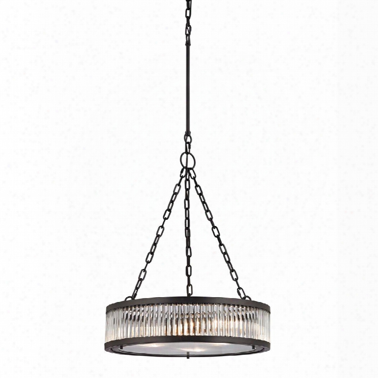 46135/3 Linden Collection 3 Light Pendant In Oil Rubbed