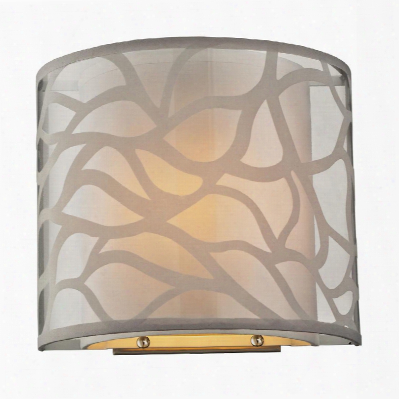 53002/1 Autumn Breeze Collection 1 Light Sconce In Brushed