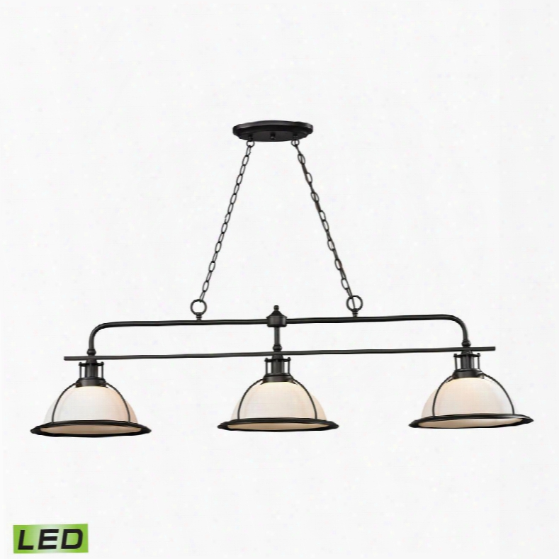 55047/3-led Wilmington Collection 3 Light Island/billiard Light In Oil Rubbed Bronze -