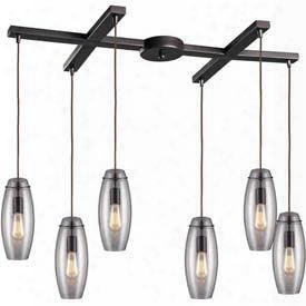 60044-6r Light Pendant In Oil Rbubed