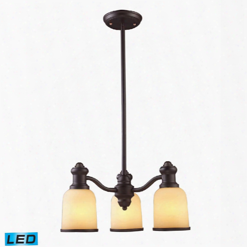 66172-3-led Brooksdale 3-light Chandelier In -