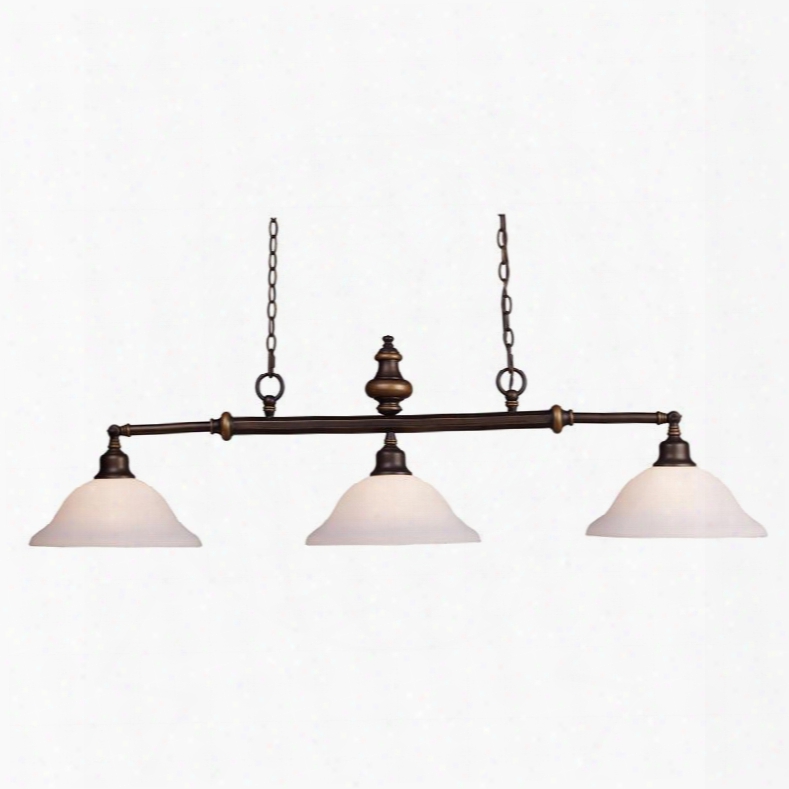 66175-3 Lurray 3-light Billiard/island Light In Aged