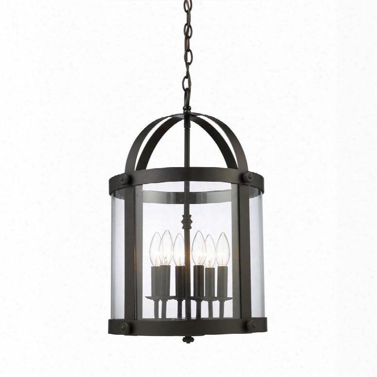 66282-6 Chesapeake 6-light Lantern In Oiled