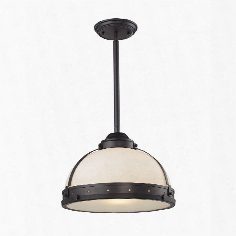 66361/1 Braiden 1 Light Pendant In Oil Rubbed