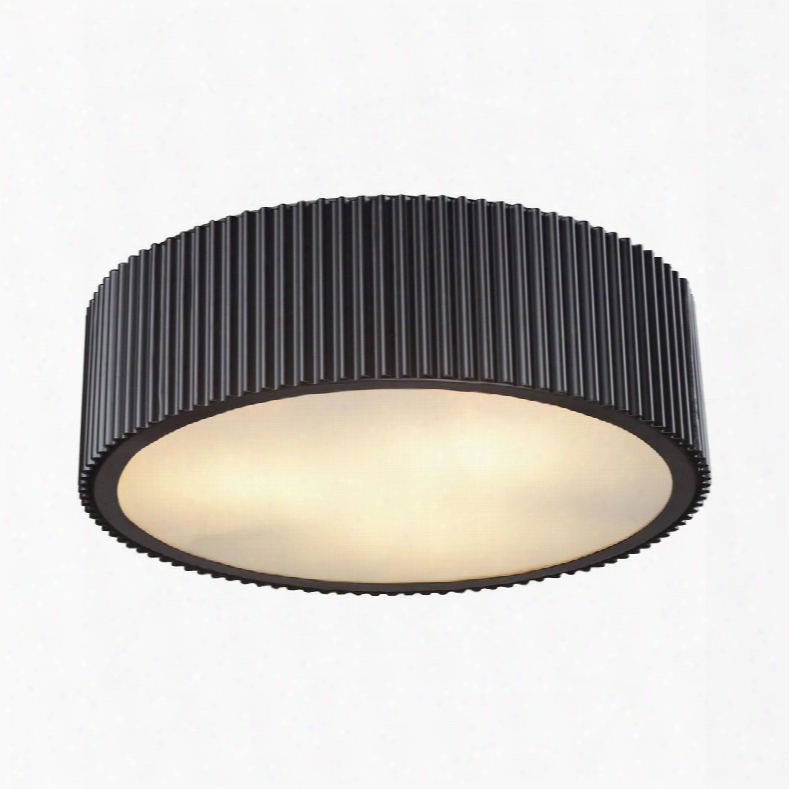 66419/3 Brendon 3 Light Flushmount In Oil Rubbed