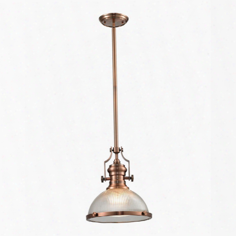 66543-1 Chadwick Collection 1 Light Pendant In Antique