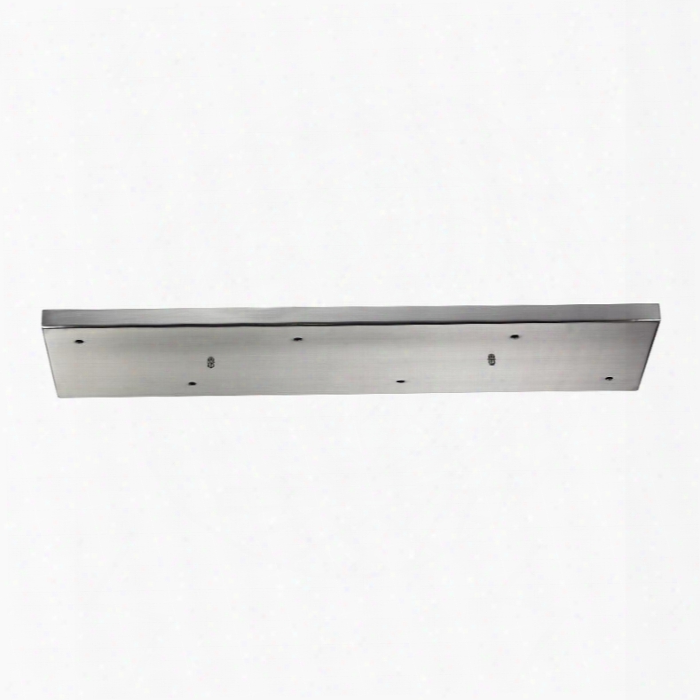 6rc-sn 6 Light Rectangular Pan In Satin