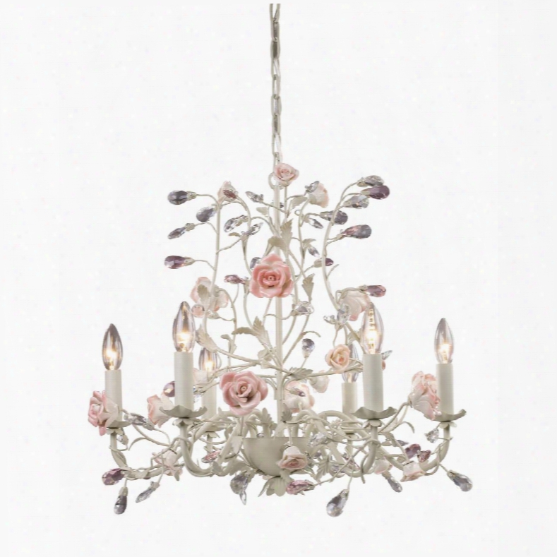 8092/6 6 Light Chandelier In