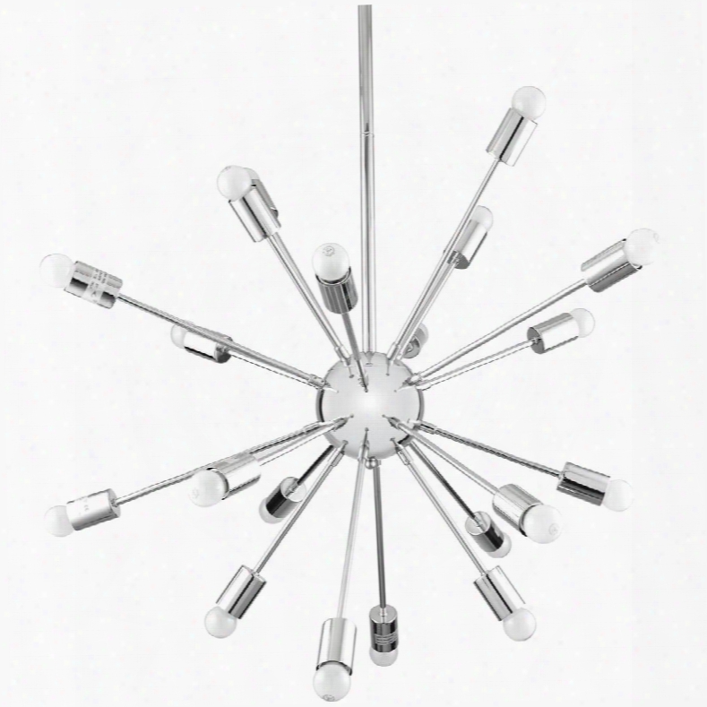 Eei-1234-slv V Olley Chandelier In Silver