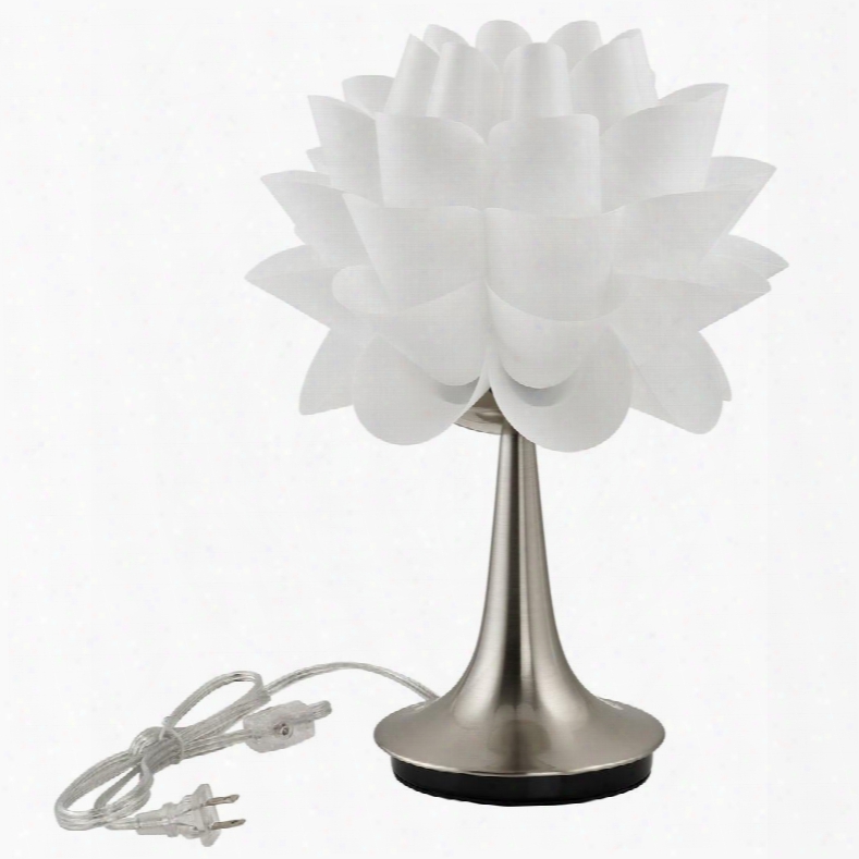 Eei-1238-whi Glowpetal Table Lamp In White